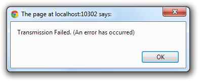 error message